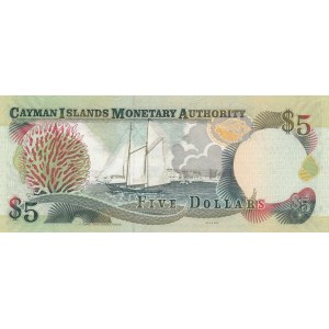 Cayman Islands, 5 Dollars, 2009, UNC, p34b