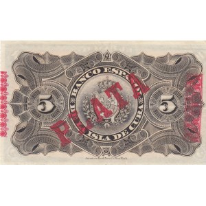 Cuba, 5 Pesos, 1896, UNC, p48b