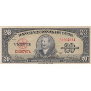 Cuba, 20 Pesos, 1949, VF, p80