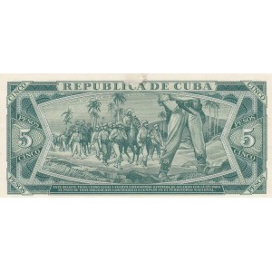 Cuba, 5 Pesos, 1961, UNC, p95s