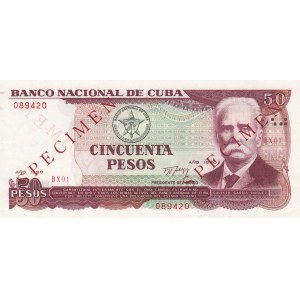 Cuba, 50 Pesos, 1990, UNC, p111s