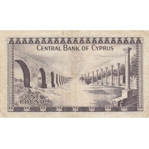 Cyprus, 1 Pound, 1972, VF, p43b