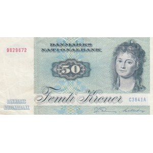 Denmark, 50 Kroner, 1984, XF, p50f