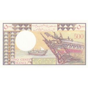 Djibouti, 500 Francs, 1988, UNC, p36b