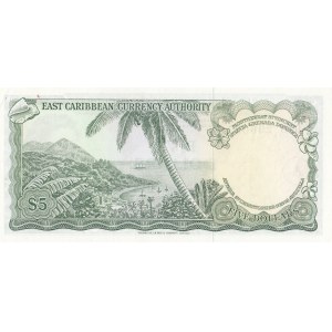 East Caribbean States, 5 Dollars, 1965, UNC, p14h