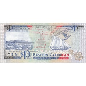 East Caribbean, 10 Dollars, 1993, UNC, p27a