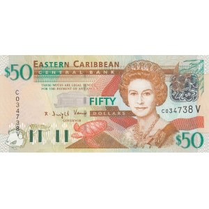 East Caribbean States, 50 Dollars, 1994, UNC, p34v