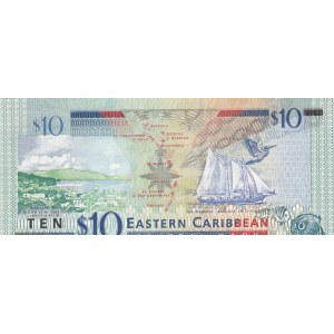 East Caribbean States, 10 Dollars, 2003, UNC, p43v