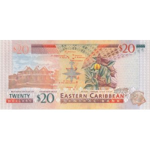 East Caribbean States, 20 Dollars, 2012, UNC, p53b