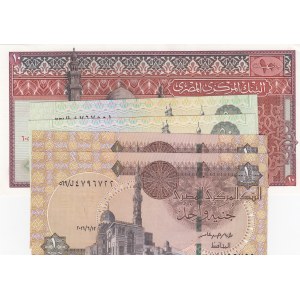 Egypt, 5 Pieces UNC Banknotes