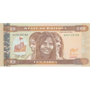 Eritrea, 10 Nakfa, 2012, UNC, p11