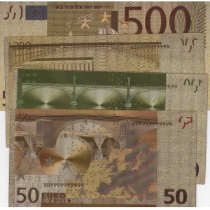 Fantasy Banknotes, Souvenir Gold View Series, Total 4 Banknotes