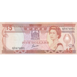 Fiji, 5 Dollars, 1989, UNC, p91a