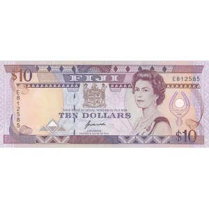 Fiji, 10 Dollars, 1992, UNC, p94a