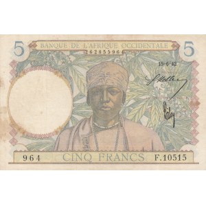 France, 5 Francs, 1942, XF, p25