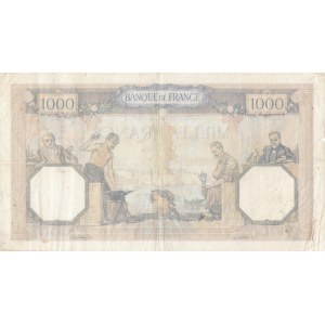 France, 1000 Francs, 1937, FINE, p79c