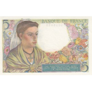France, 5 Francs, 1943, UNC, p98a