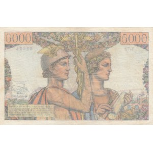 France, 5.000 Francs, 1951, XF, p131c