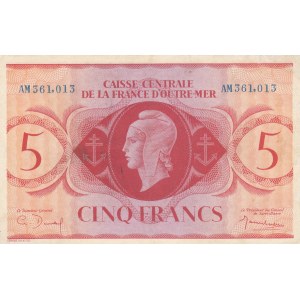 French Equatorial Africa, 5 Francs, 1941, UNC, p10