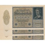 Germany, 10000 Mark, 1922, UNC, p71, (Total 5 Consecutive Banknotes)