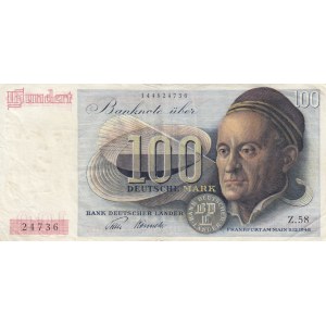 Germany, 100 Deutsche Mark, 1948, VF (+), p15