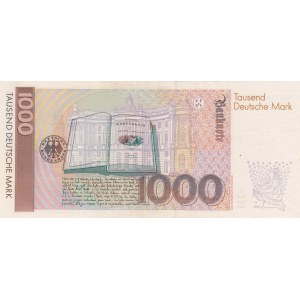 Germany, 1000 Mark, 1991, AUNC, p44a