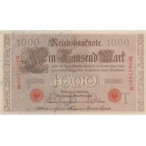 Germany, 1000 Mark, 1910, UNC, p45b