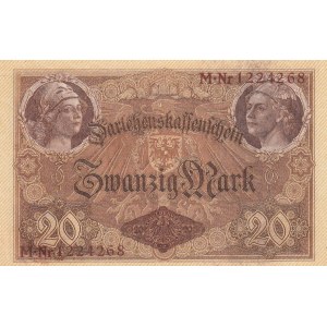 Germany, 20 Mark, 1914, UNC, p48b