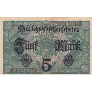 Germany, 5 Mark, 1917, UNC, p56,  BUNDLE