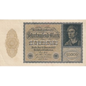 Germany, 10000 Mark, 1922, AUNC, p71