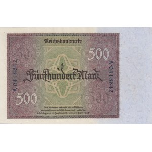 Germany, 500 Mark, 1922, UNC (-), p73