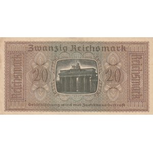 Germany, 20 Reichsmark, 1940-45, AUNC (-), Pr139