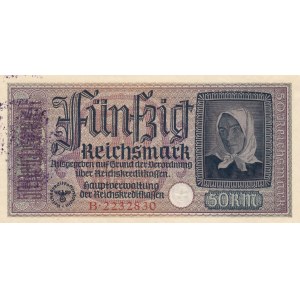 Germany, 50 Reichsmark, 1940-45, UNC (-), pR140, STAMPED
