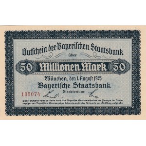 Germany, 50.000.000 Mark, 1923, UNC