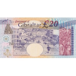 Gibraltar, 20 Pounds, 2004, UNC, p31a