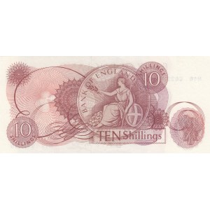 Great Britain, 10 Shillings, 1961-62, UNC, p373a