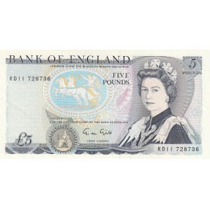 Great Britain, 5 Pounds, 1988-91, XF, p378f