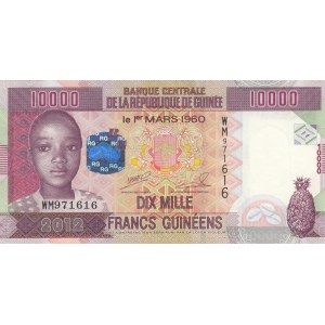 Guinea, 10.000 Francs, 2012, UNC, p46