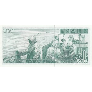 Iceland, 500 Kronur, 1961, UNC, p45a