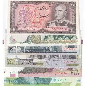 Iran, 6 Pieces UNC Banknotes