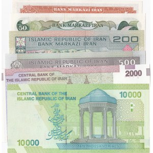 Iran, 6 Pieces UNC Banknotes