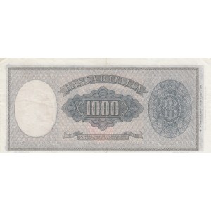 Italia, 1000 Lire, 1947, XF, p83