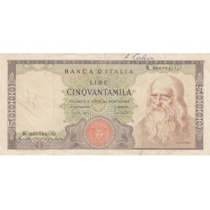 Italia, 50000 Lire, 1967, VF, p102a