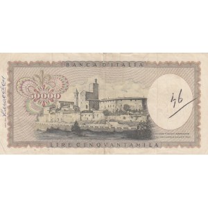 Italia, 50000 Lire, 1967, VF, p102a