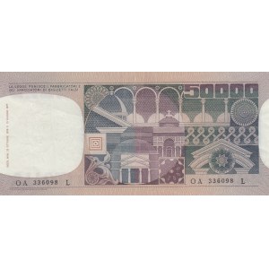 Italia, 50000 Lire, 1977, XF, p107a