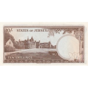 Jersey, 10 Shillings, 1963, XF (+), p8a