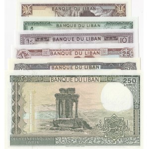 Lebanon, 6 Pieces UNC Banknotes