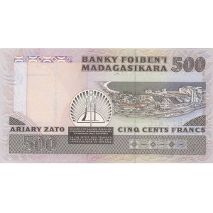 Madagascar, 500 Francs ( 100 Ariary), 1988-93, UNC, p71b