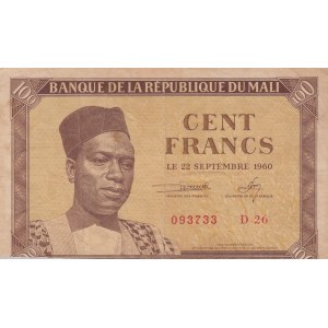 Mali, 100 Francs, 1960, VF, p2