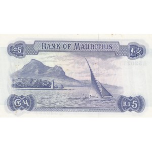 Mauritius, 5 Rupees, 1967, AUNC, p30b
